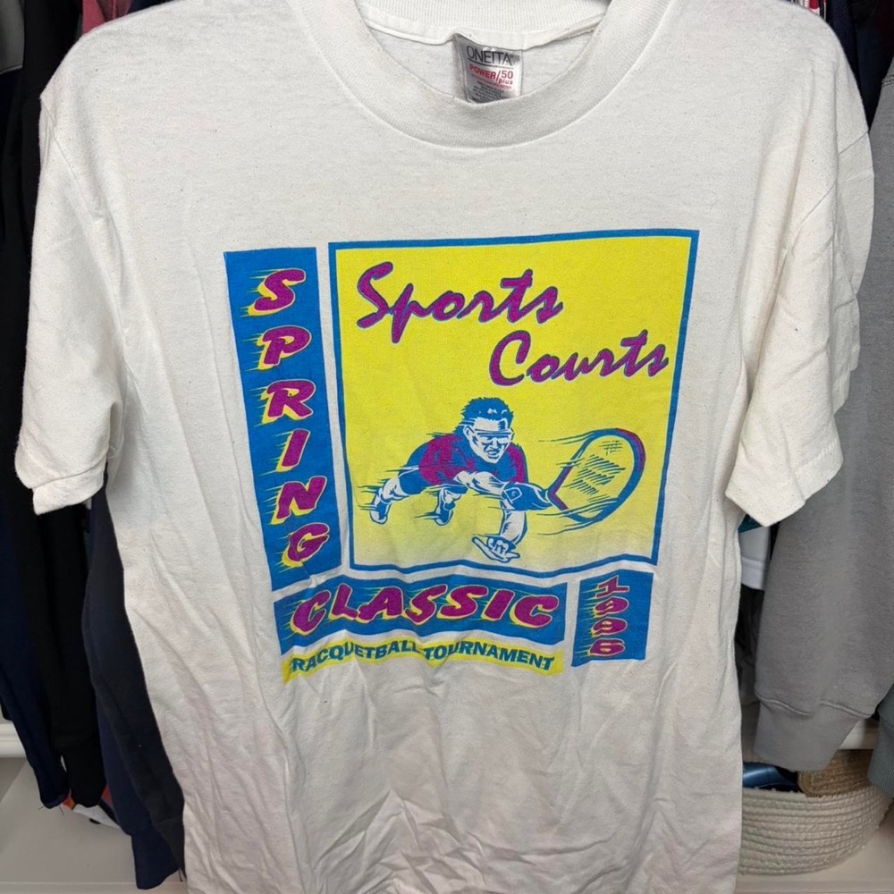 White Sports Courts Graphic Tee